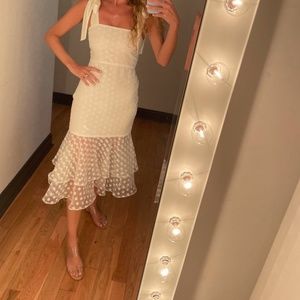 Lovers + Friends Day Keeper Midi Dress in White
